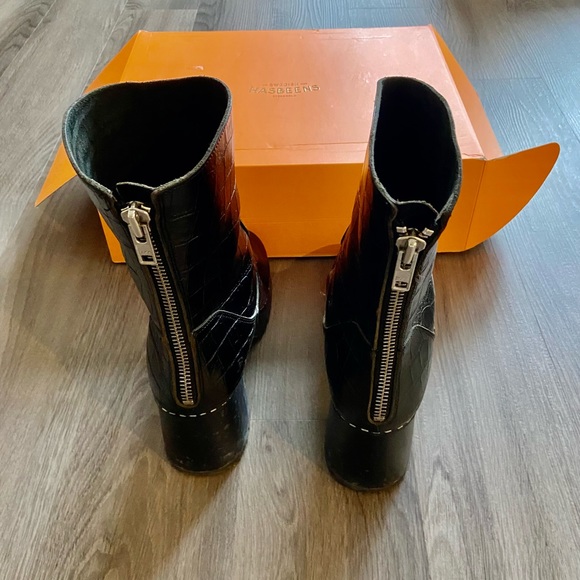 Swedish Hasbeens Black Platform Boots - Picture 3 of 10